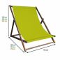 Preview: Deckchair BIG Maxi Abmessungen Preview: Deckchair BIG Maxi Abmessungen